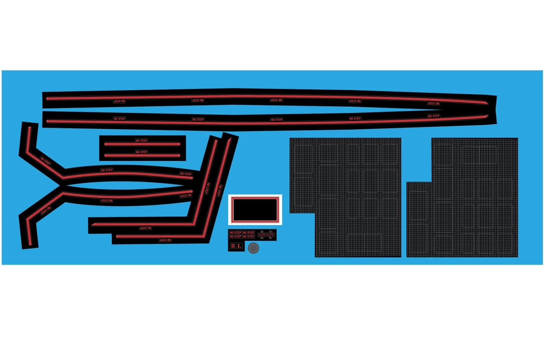 Freewing 70mm SR-71 Blackbird Vertical Tail Set