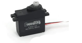 Freewing 17g Digital Metal Gear Reverse Servo with 200mm (7.8 inch) Lead