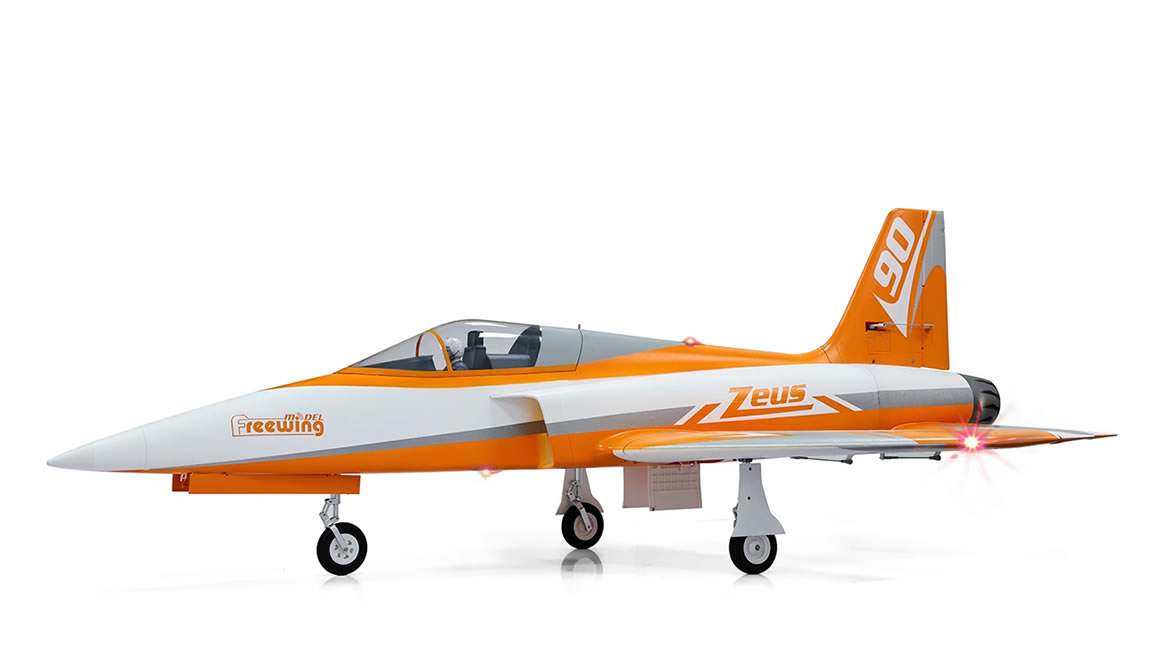 Freewing Zeus V2 90mm EDF Sport 8s orange Jet  Flight Image