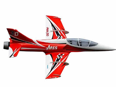 Freewing Ares 3D 90mm Red 6S PNP